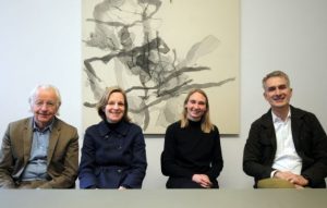 Bei Bollinger+Grohmann, Berlin (v.l.): Manfred Grohmann, Agnes Weilandt, Angela Feldmann, Christoph Gengnagel Foto: Benedikt Kraft / DBZ