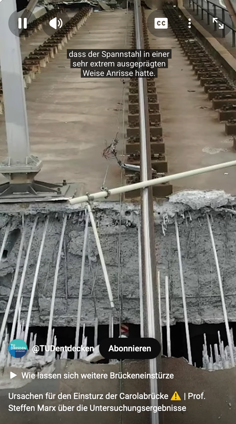 Systematische Verwahrlosung fördert teuren Abriss und Neubau statt kostengünstigere Ertüchtigung: Sanierung von Brücken kommt oft viel zu spät